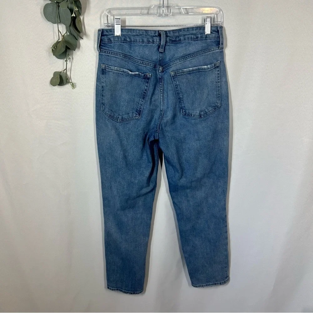 Old Navy | High Rise OG Straight Leg Distressed Jeans Women’s Size 8 - Picture 6 of 12